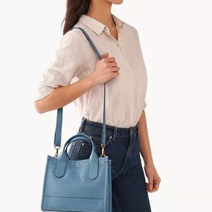 Fossil Kyler Satchel in Blue